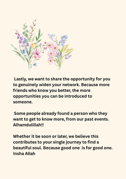 [FEMALE] THE SINGLE MUSLIM MEETUP 0712